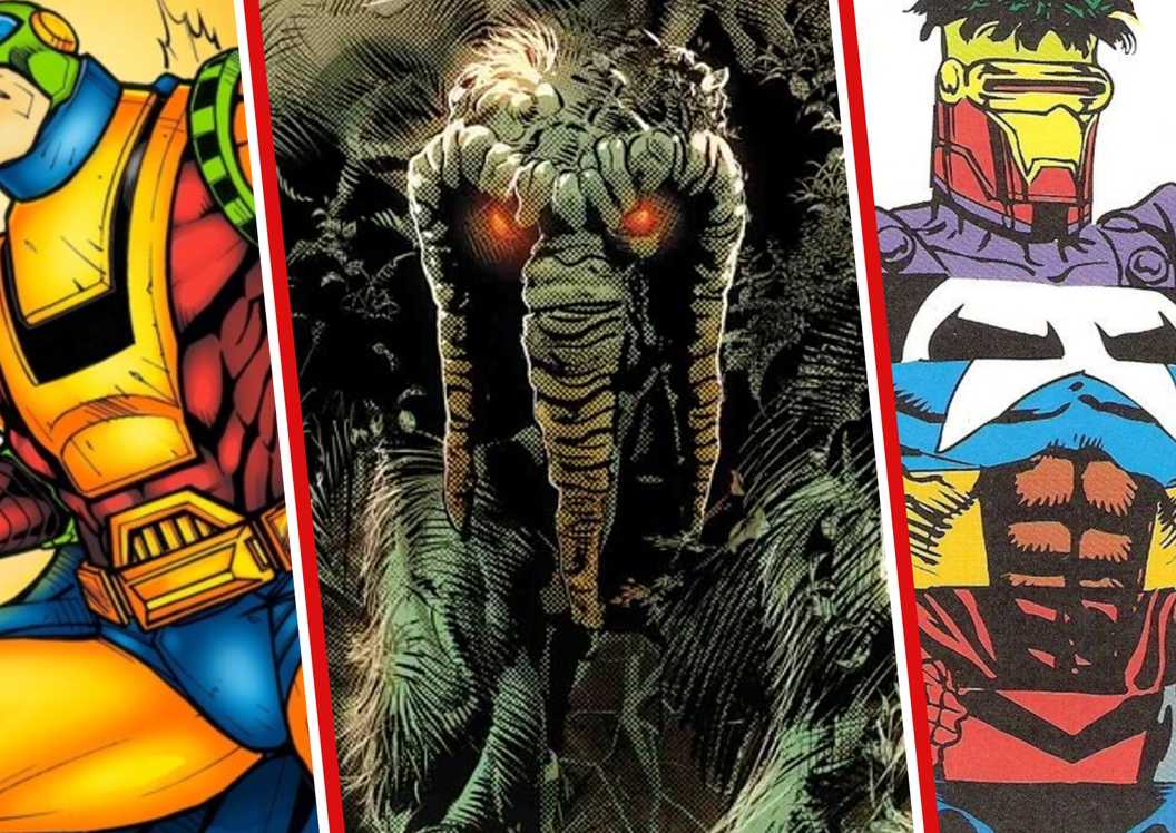 marvel heroes man-thing, captain ultra, combo man