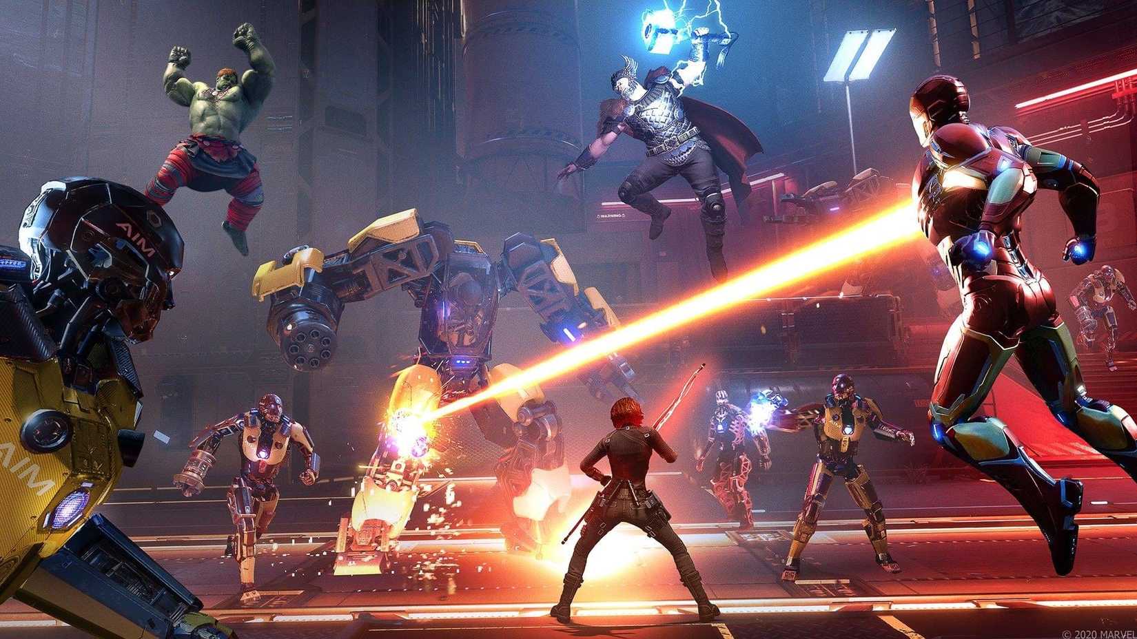 marvel's avengers aim robot enemies