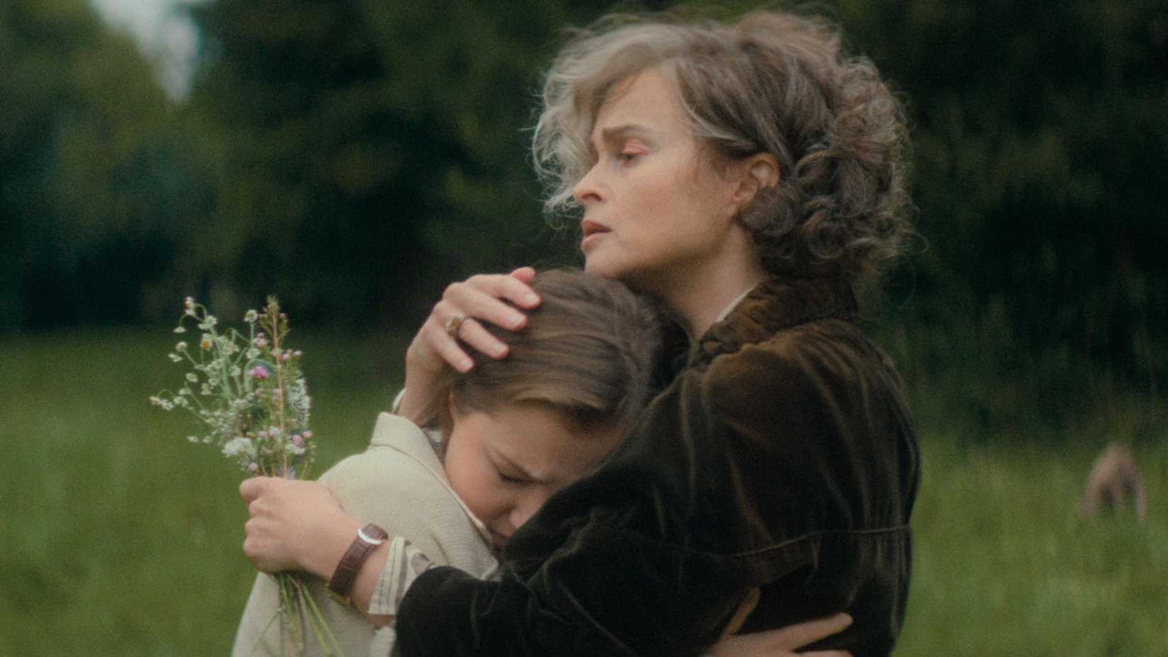 Mia McKenna Bruce and Helena Bonham Carter in Agatha Christie's Seven Dials 2026