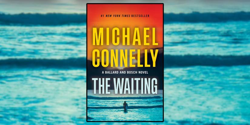 Michael Connelly's The Waiting book cover shows Renee with a surfboard