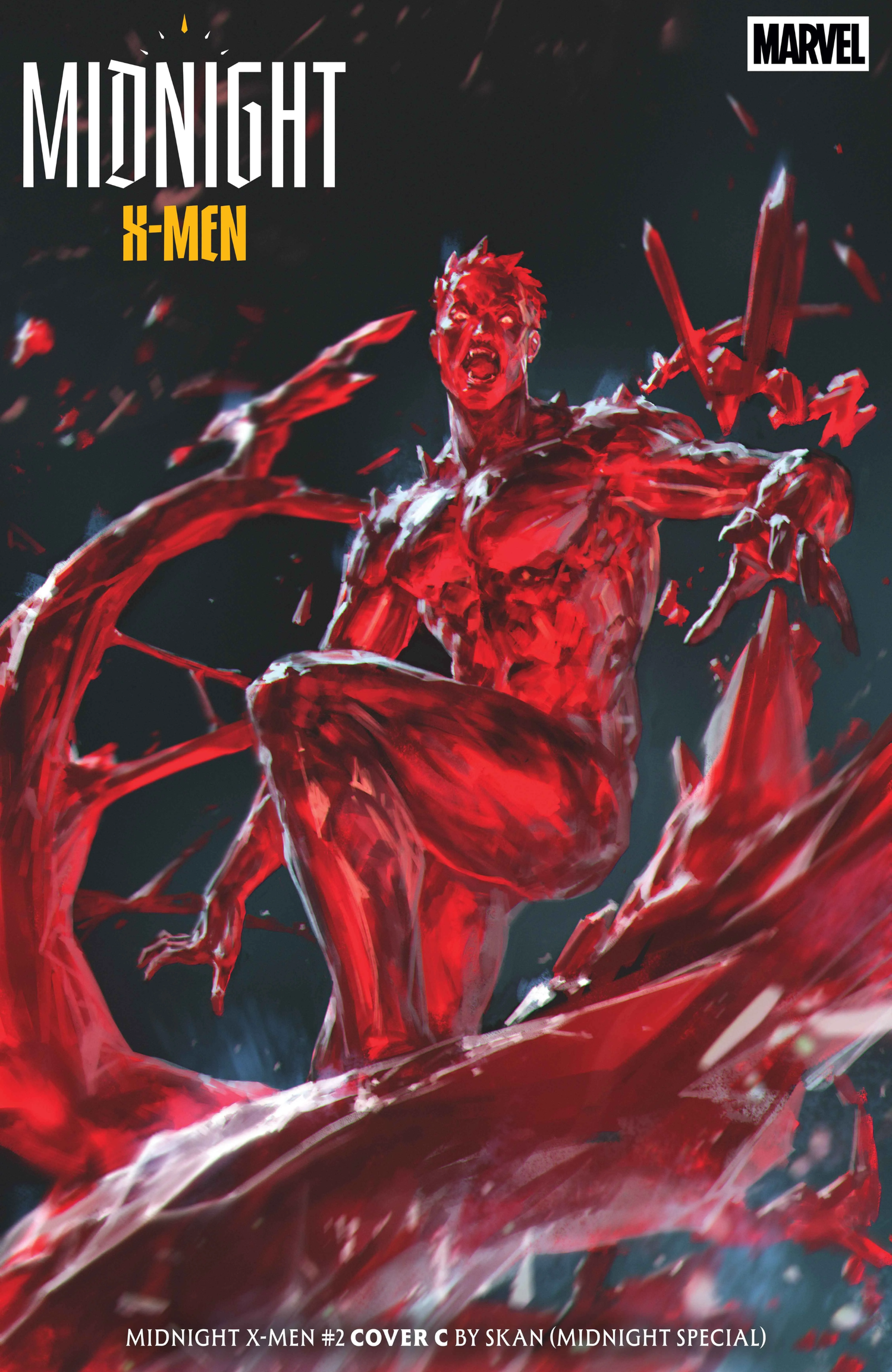 midnight x-men 2 iceman skan variant cover