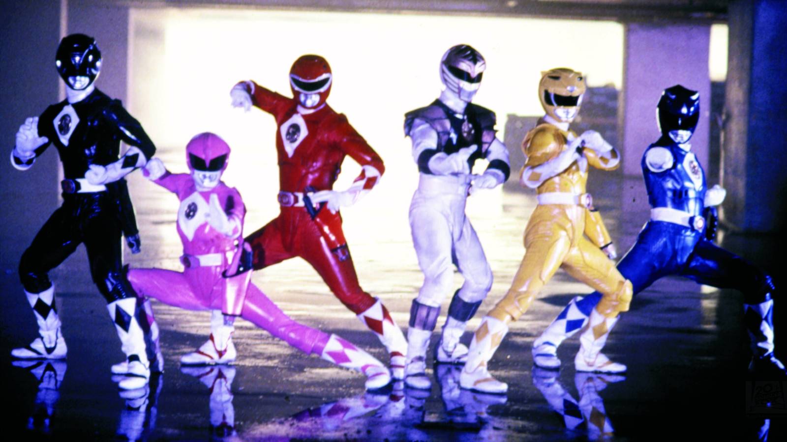 The Rangers ready for action in 1995's Mighty Morphin Power Rangers: The Movie