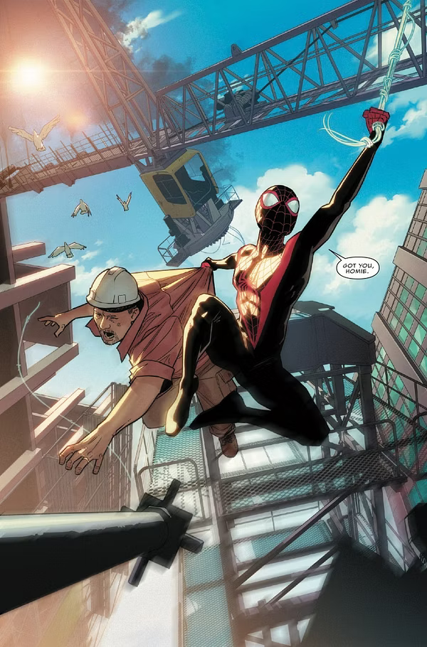 Miles Morales Spider-Man #1 comic preview pages (2)