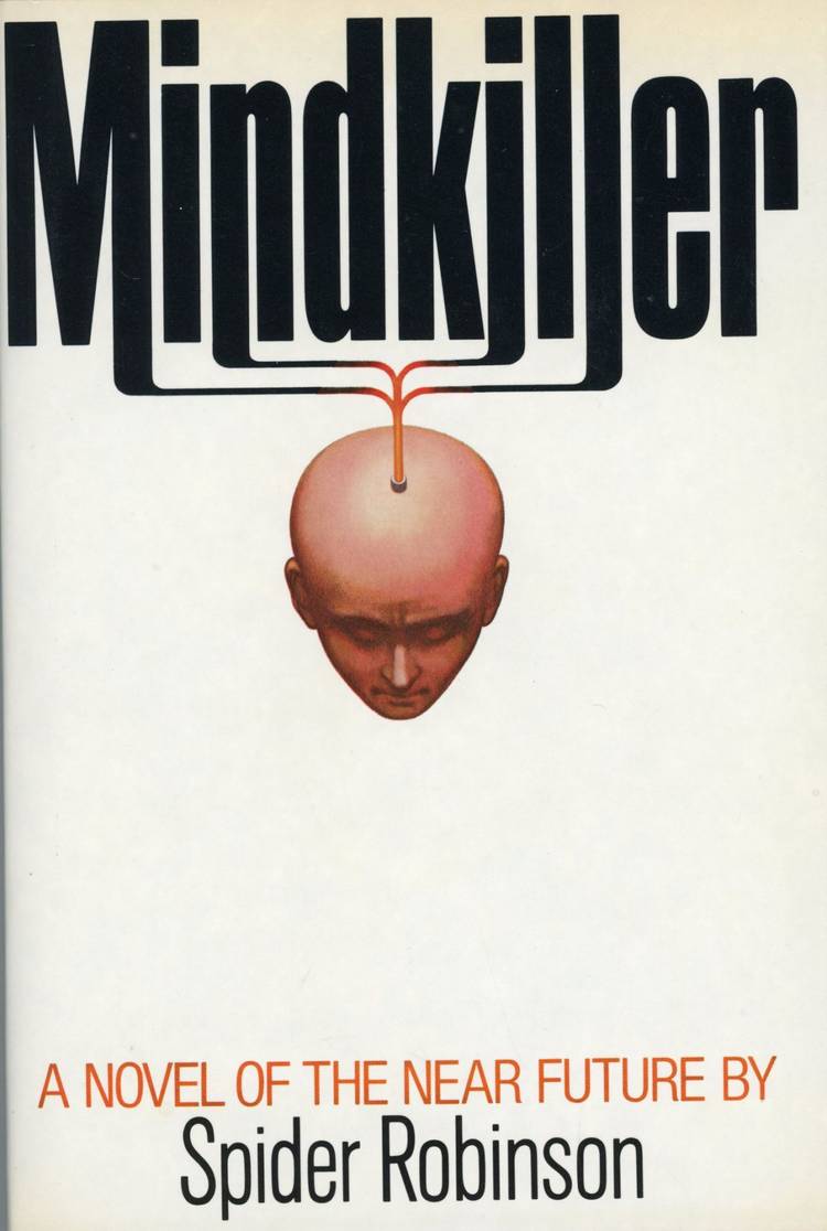 Mindkiller book cover shows a brain with wires