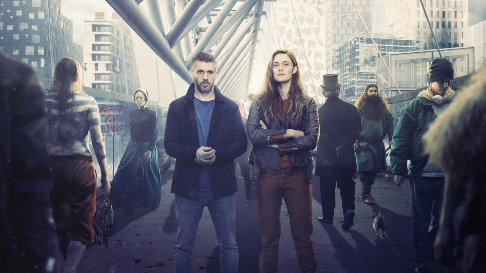 Nicolai Cleve Broch as Lars and Krista Kosonen as Alfhildr in Beforeigners season 1