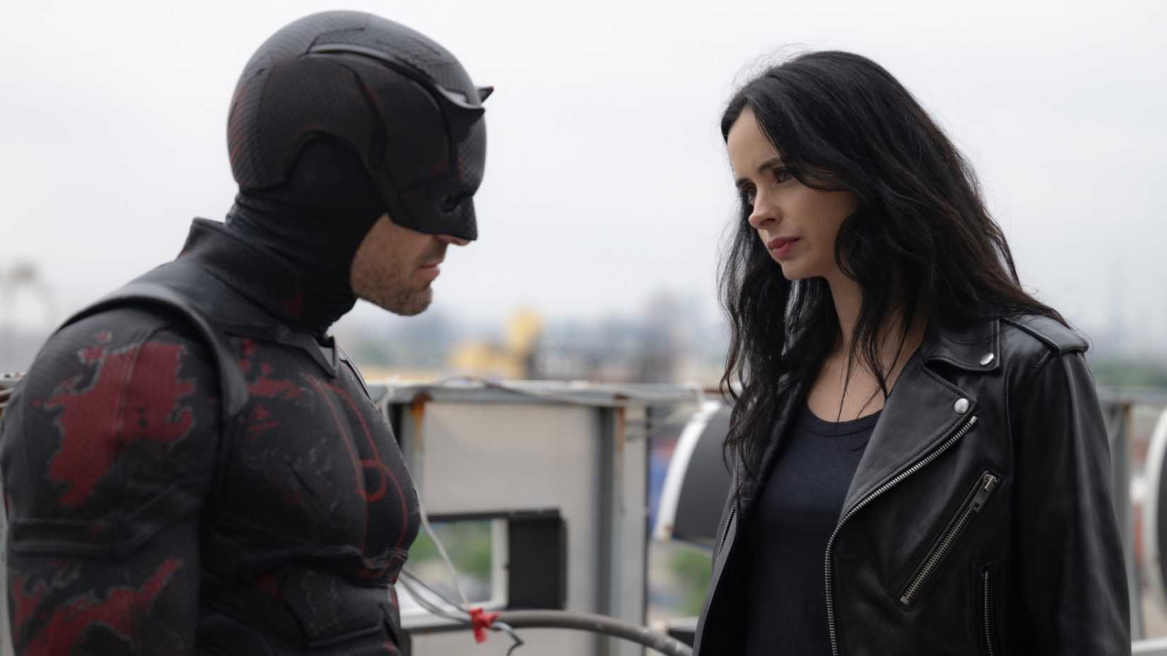 Jessica Jones talking to Matt Murdock in Daredevil: Born Again season 2