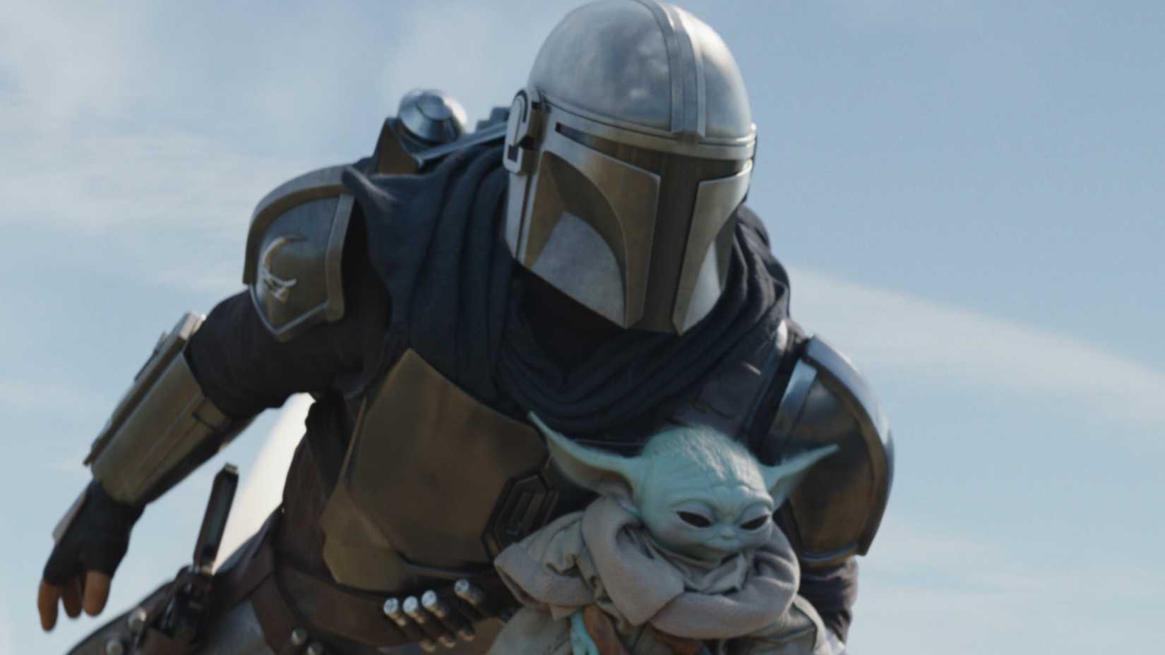 Flying Din Djarin and Grogu in The Mandalorian season 2