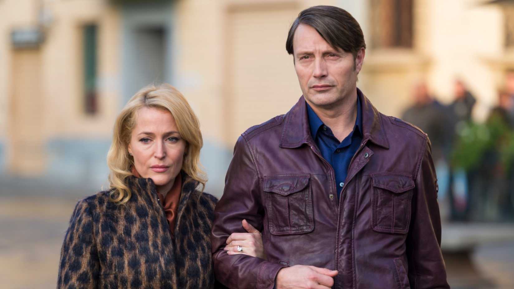 Gillian Anderson and Mads Mikkelson in NBC's Hannibal