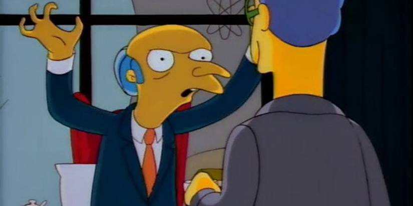 Mr Burns yells at his lawyer in The Simpsons