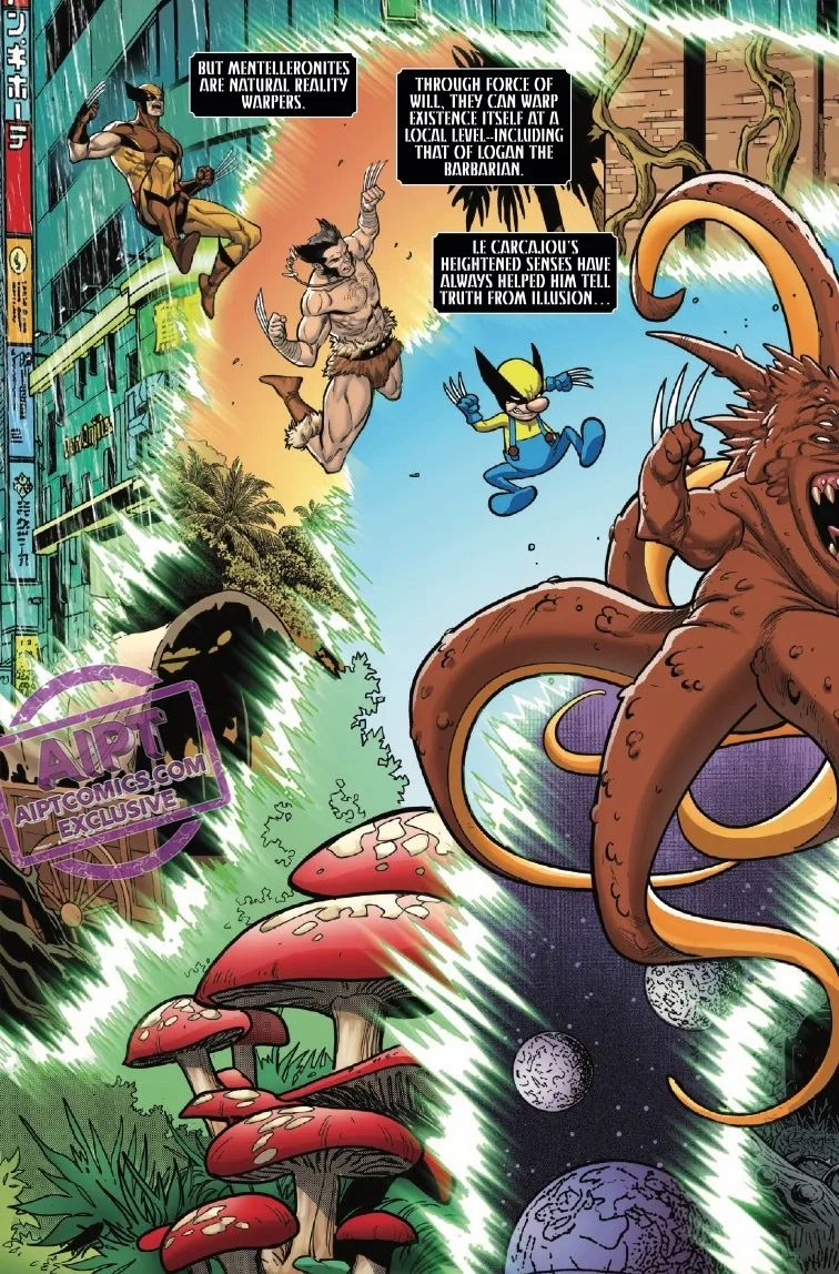 Multiversal Wolverines fight in Queen in Black #2