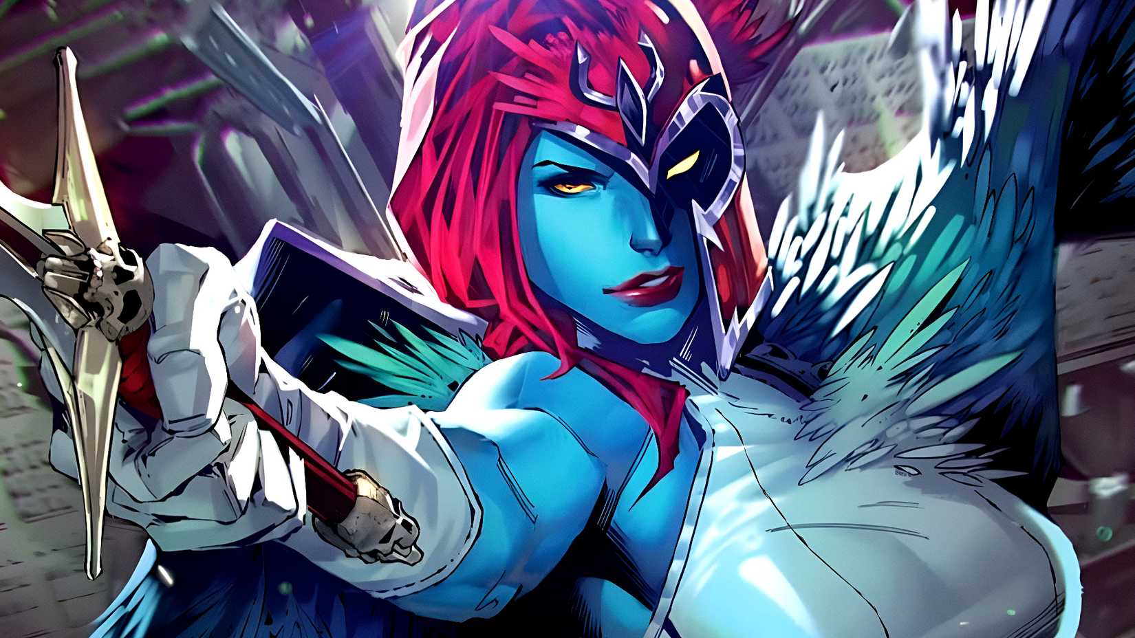 Mystique impersonates Magneto in X-Men #15 variant cover art by Kael Ngu