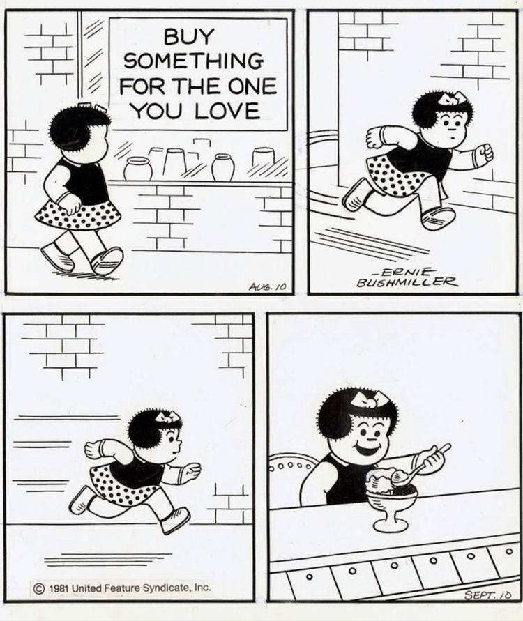 Nancy buys something for the one she loves