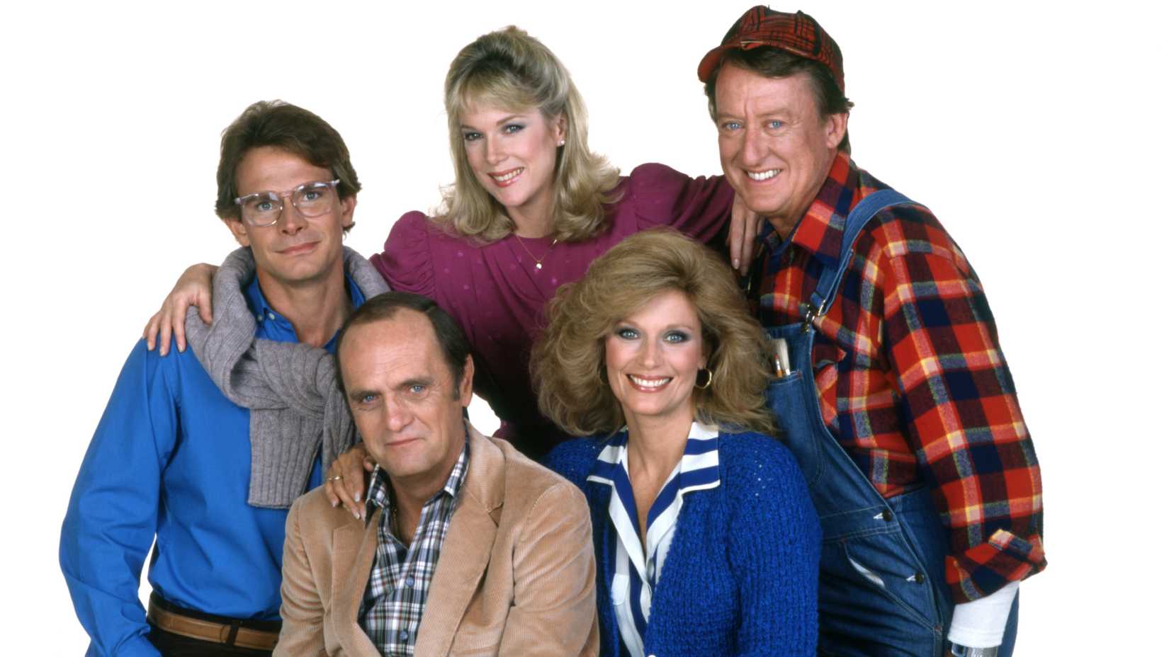 Bob Newhart and Newhart cast in promo shot