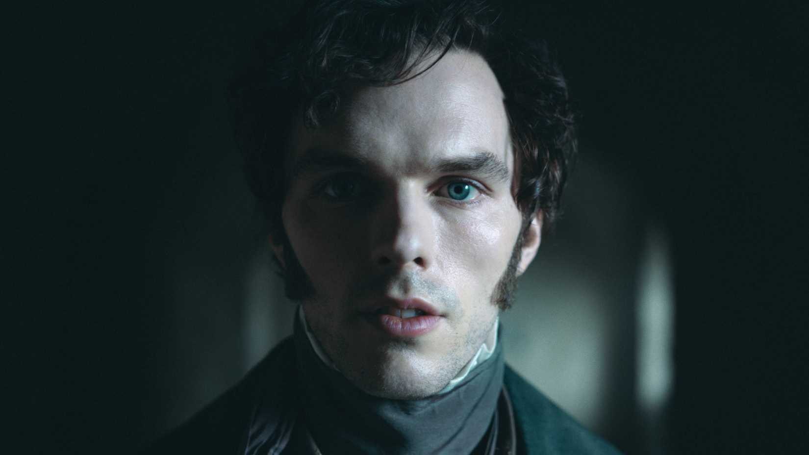 Thomas Hutter (Nicholas Hoult) staring in Nosferatu