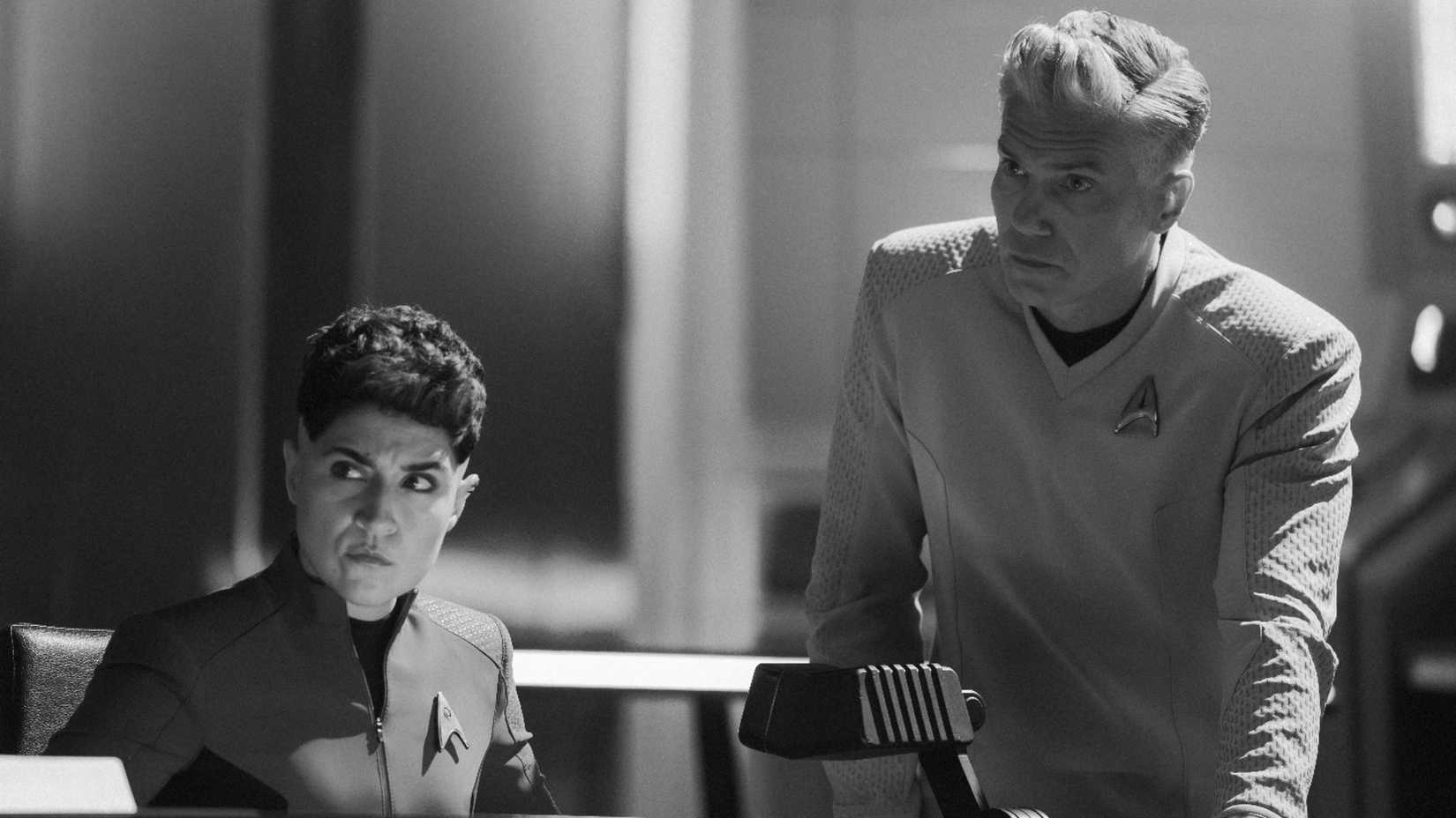 Ortegas and Pike in black and white