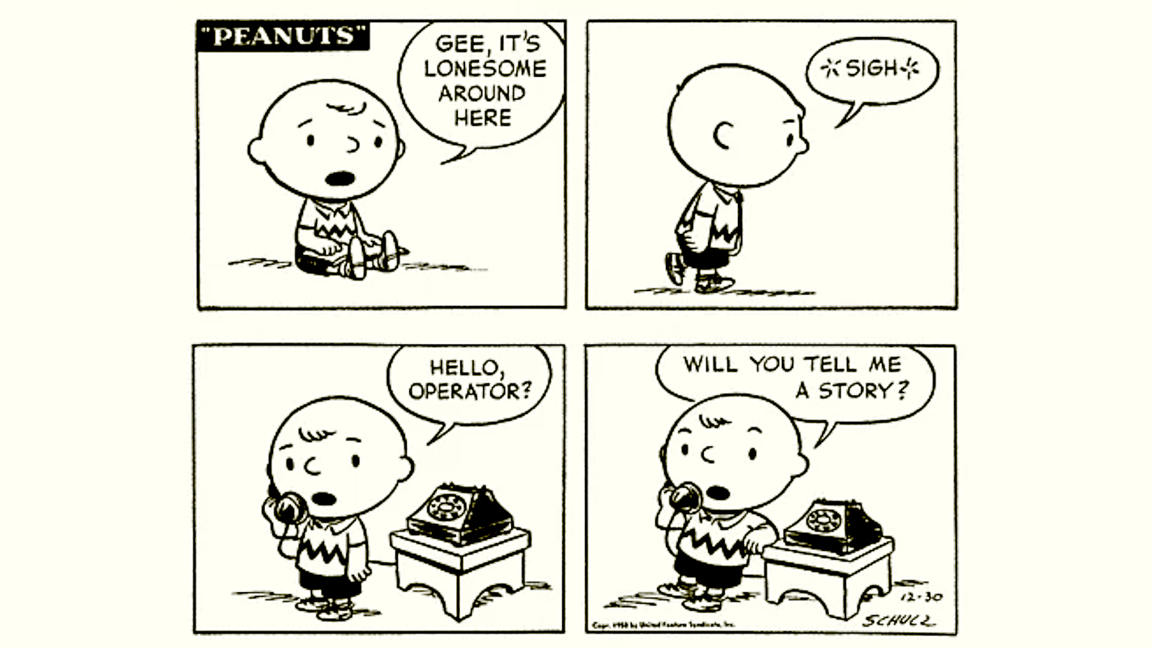 Peanuts Best 1950 Comic Strips December 30