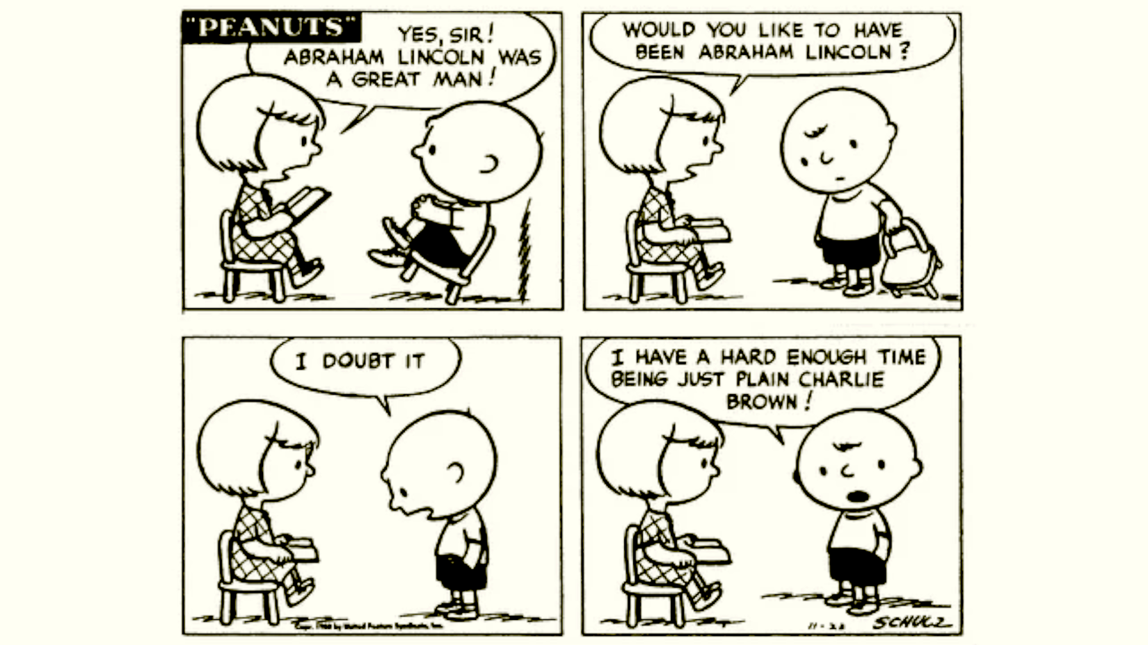 Peanuts Best 1950 Comic Strips November 23