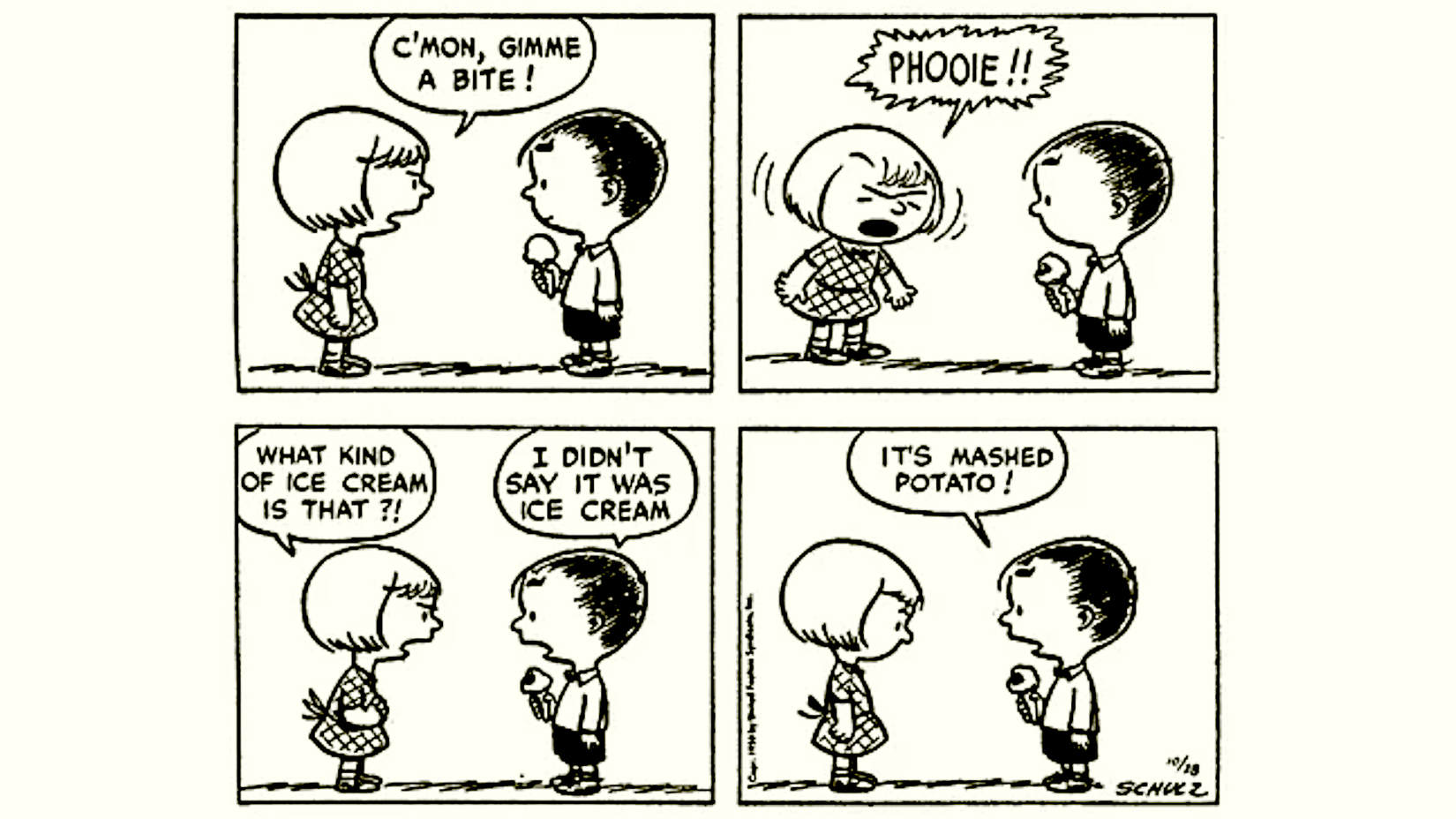 Peanuts Best 1950 Comic Strips October 28