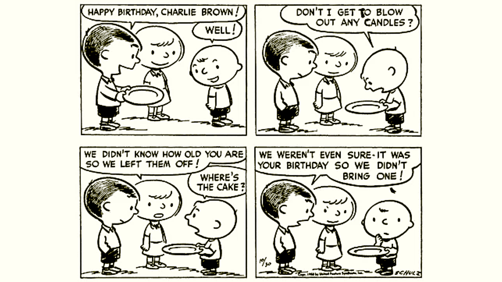 Peanuts Best 1950 Comic Strips October 30