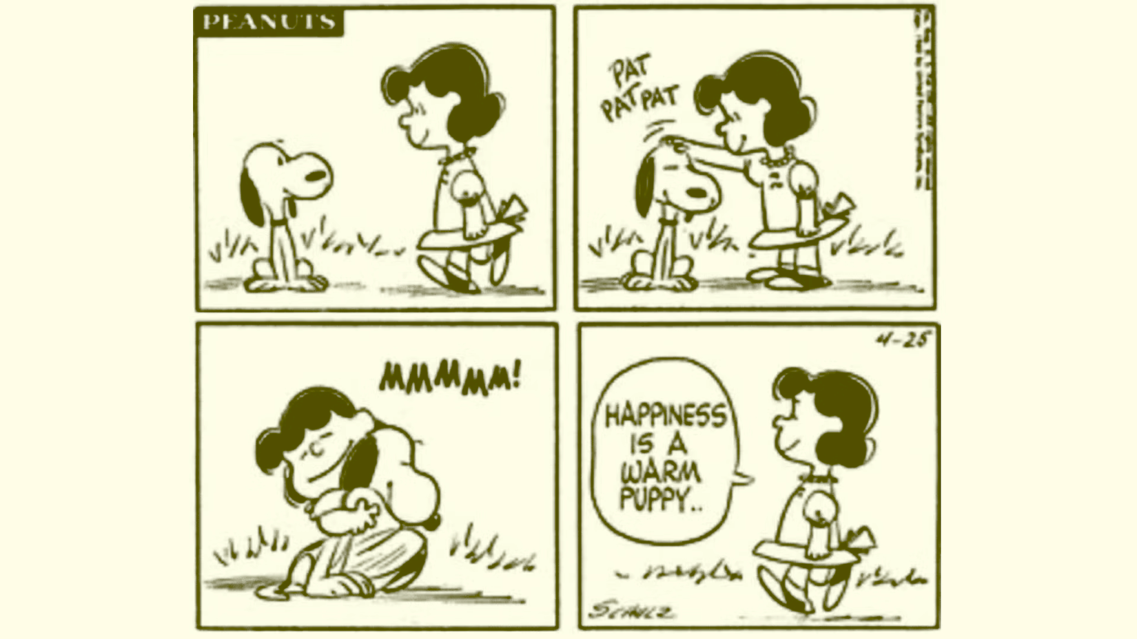 Peanuts Best Lucy Quote April 25 1968