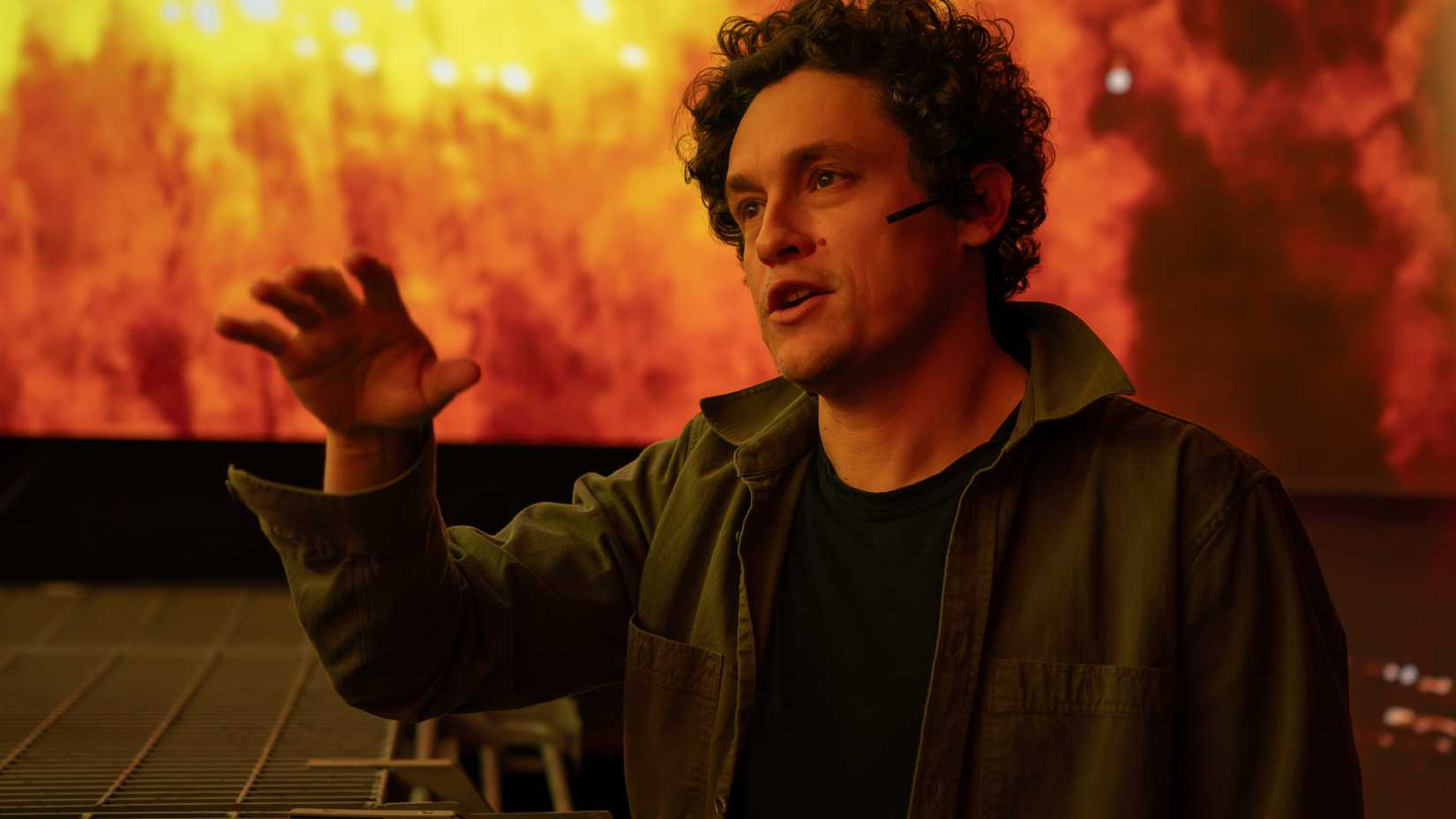 Phil Lord directing on the set of Project Hail Mary