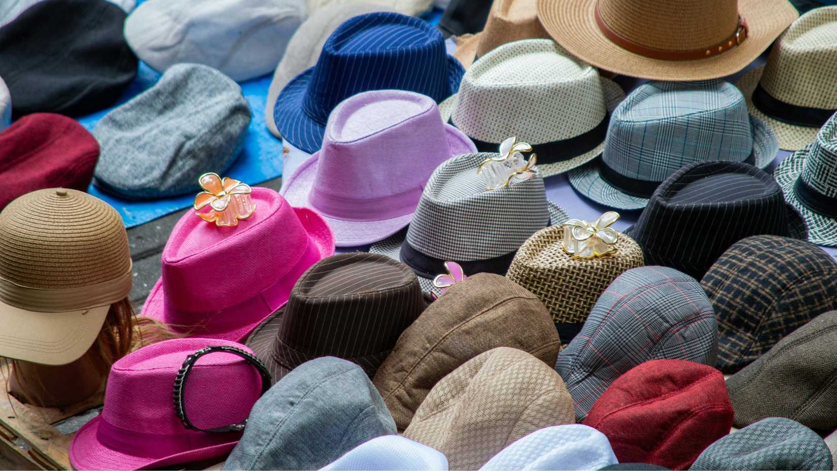 picture of various hats
