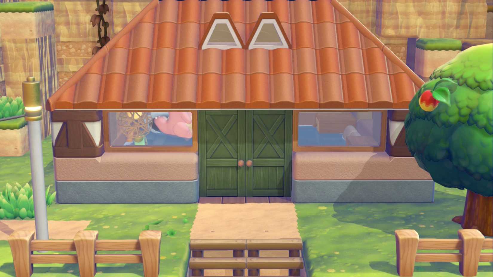 Pokemon Pokopia house with water inside