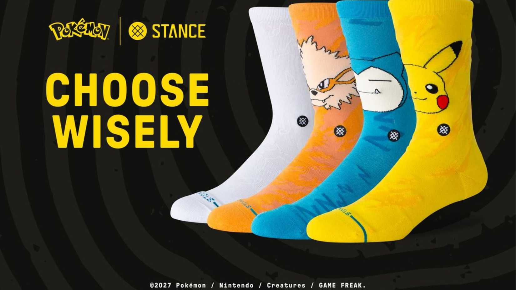 Pokemon Stance collaboration socks lineup