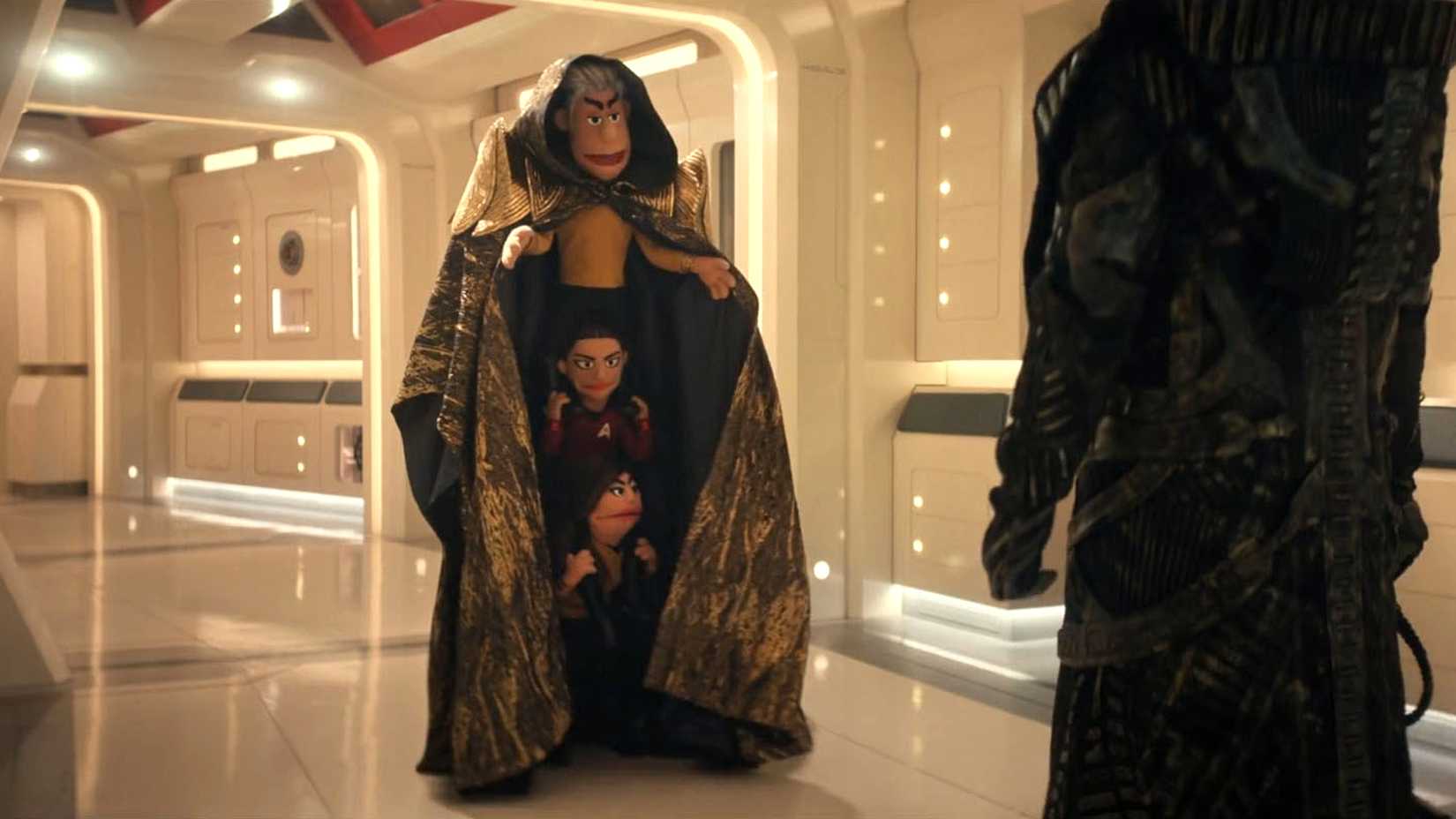Puppet hooded reveal