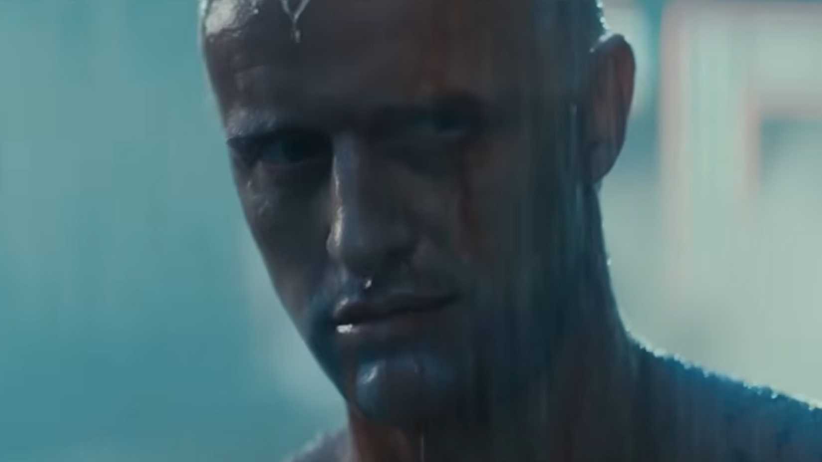 Rutger Hauer as Batty talking in the rain in Blade Runner