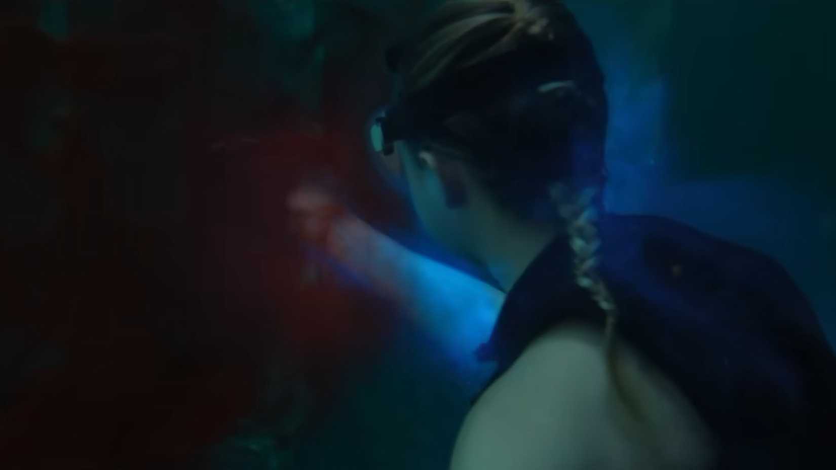 Sara discovers a pool of blood in The Devil's Mouth