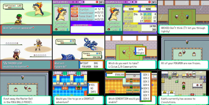 Pokemon Emerald Rogue Rom Hack screenshots