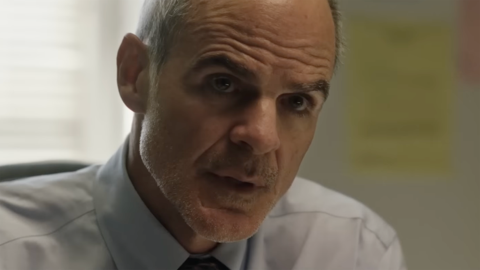 Michael Kelly looks into the distance in Time of Death.