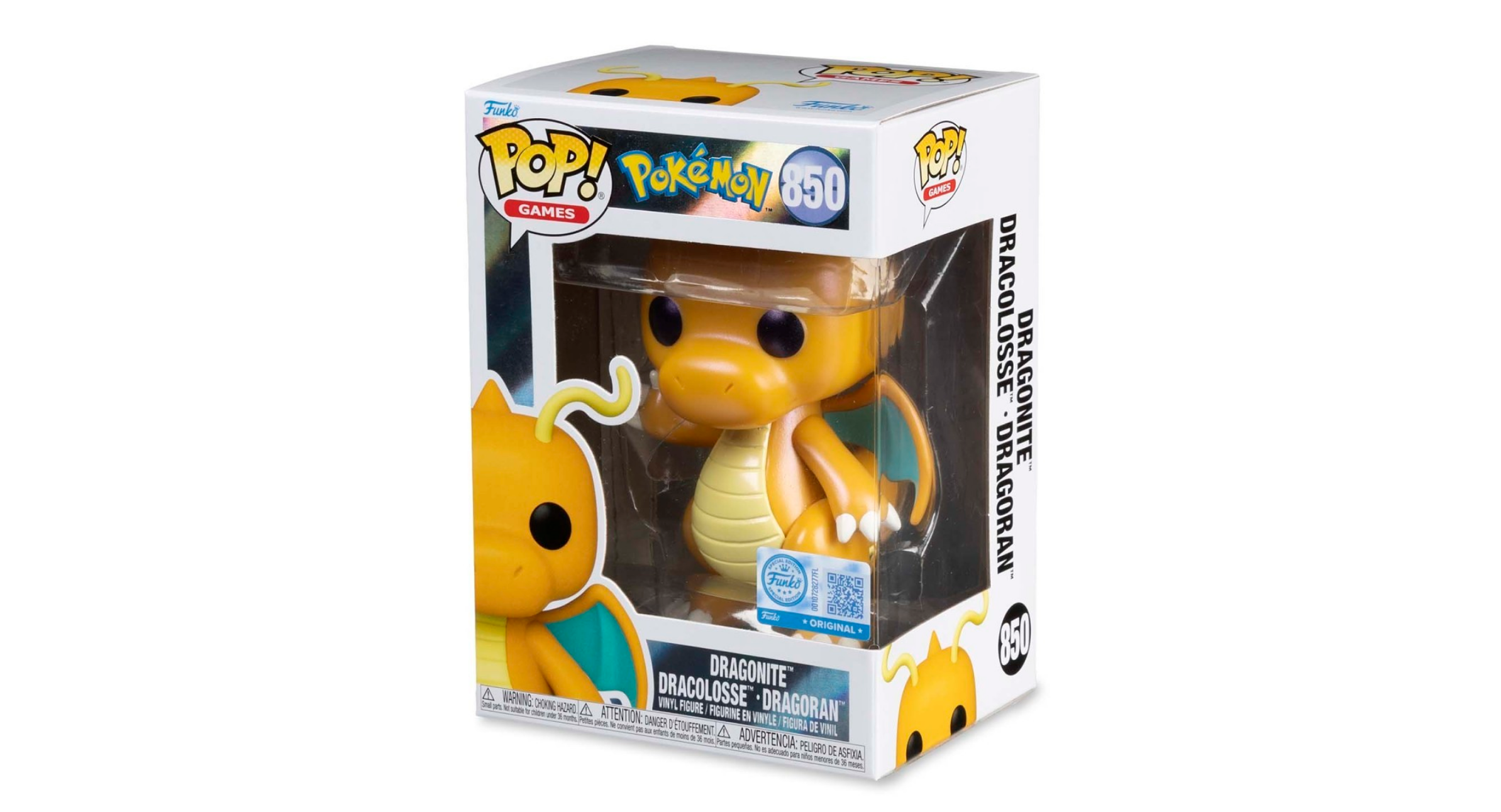 Dragonite Funko Pop image in box