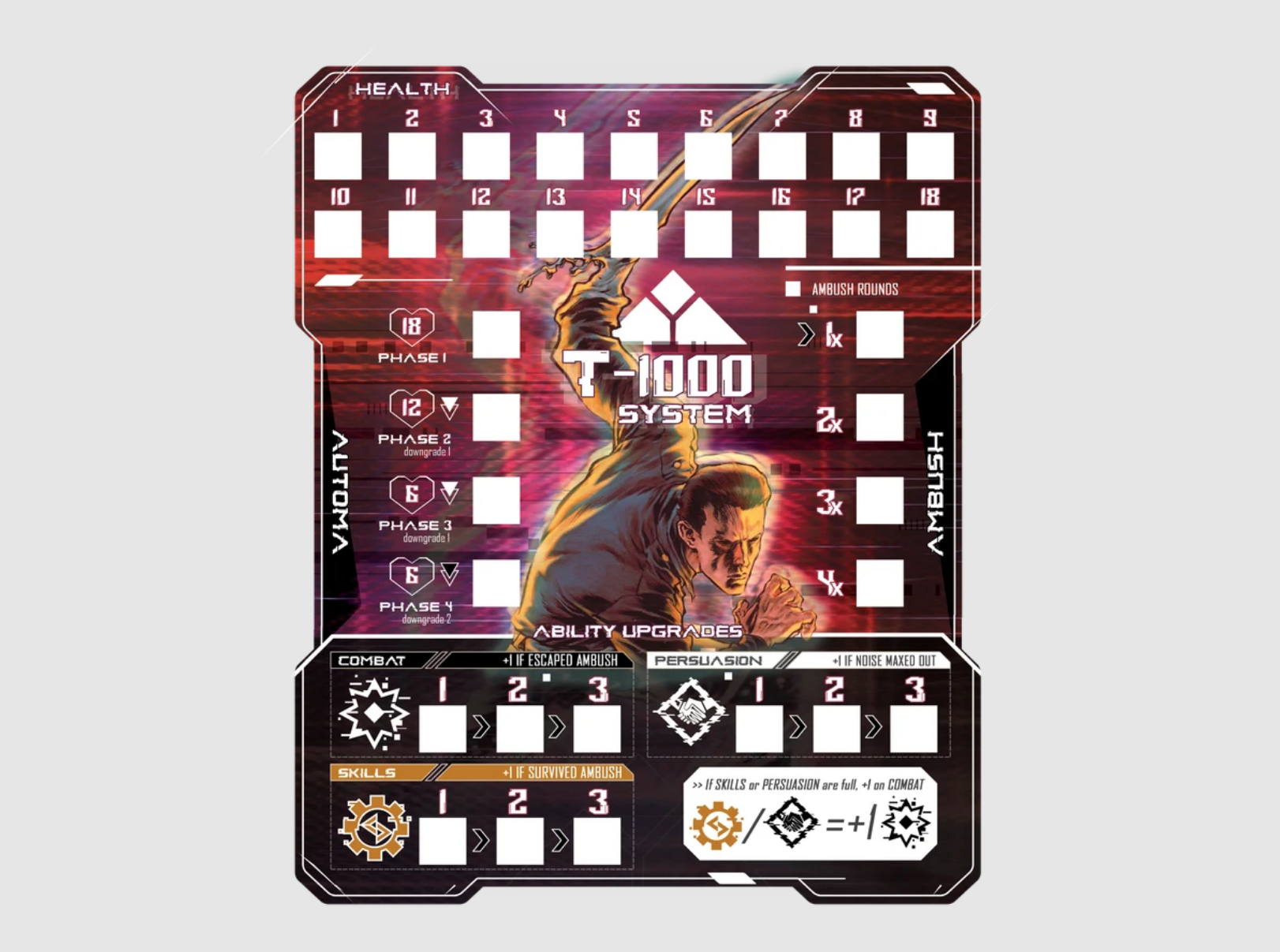 Terminator 2 board game board