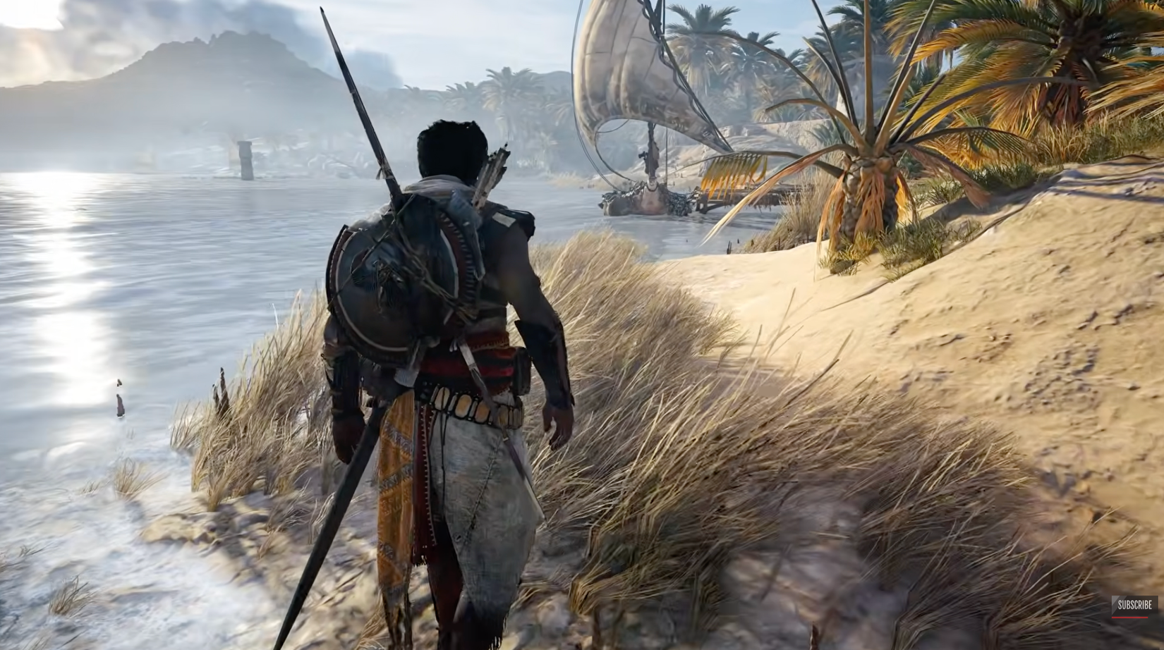 Image shows gameplay from Assassin's Creed Origins