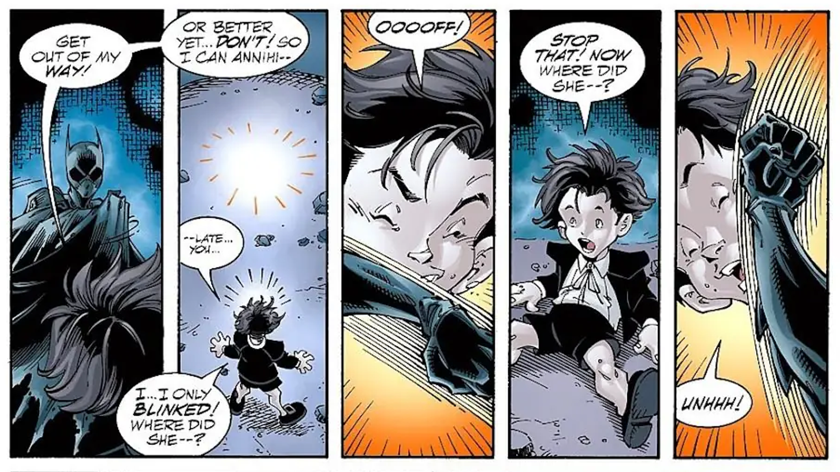 Cassandra Cain Humiliates Klarion the Witch Boy