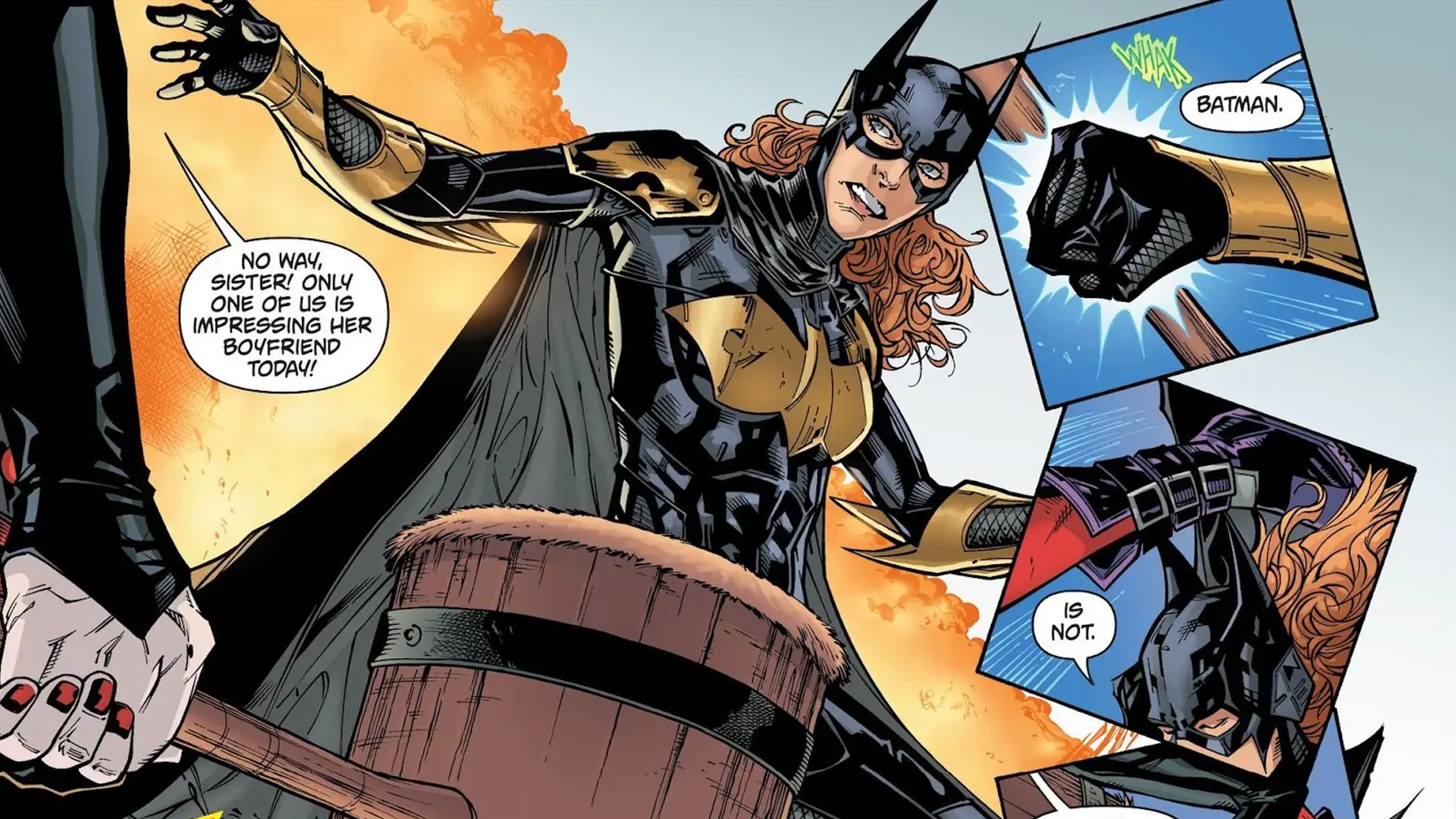 Barbara Gordon Defeats Harley Quinn
