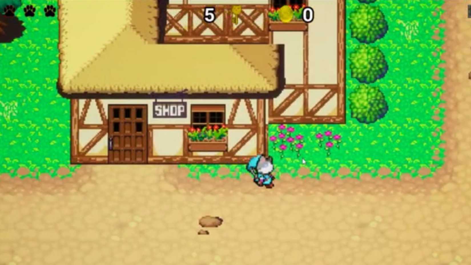 Screenshot from the game Grizelda Lynx and the Nine Lives