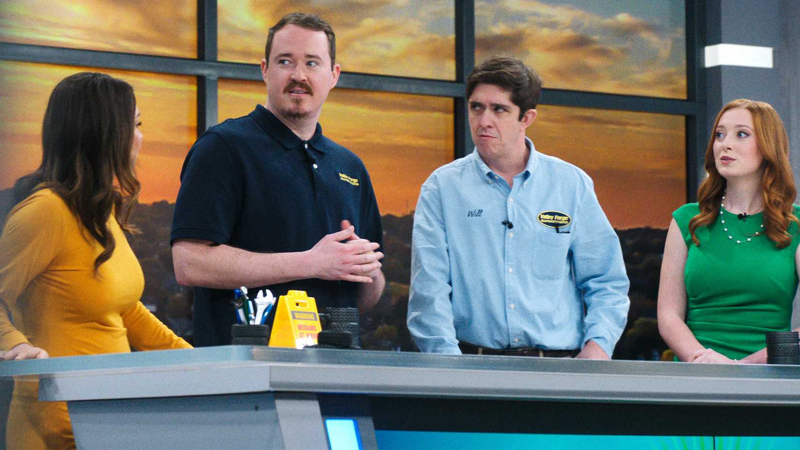 Shane Gillis as Shane, Steve Gerben as Will in Tires season 3