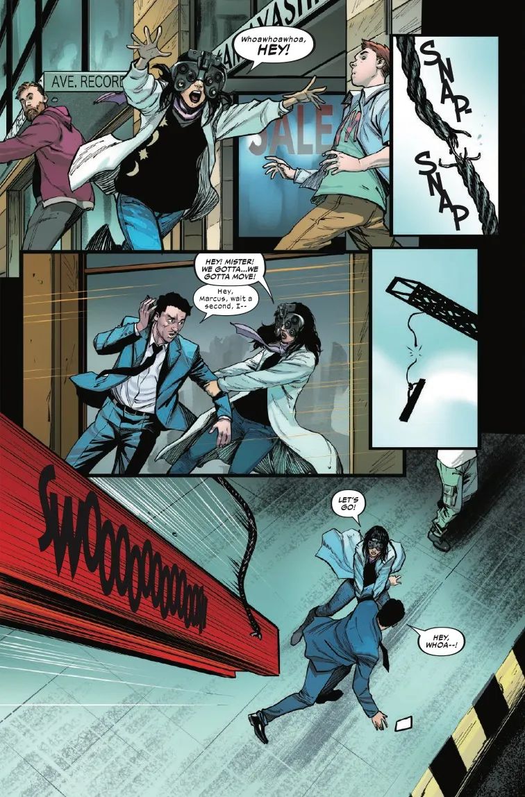 Sightseer saves a man in Ultimate Impact Reborn #4