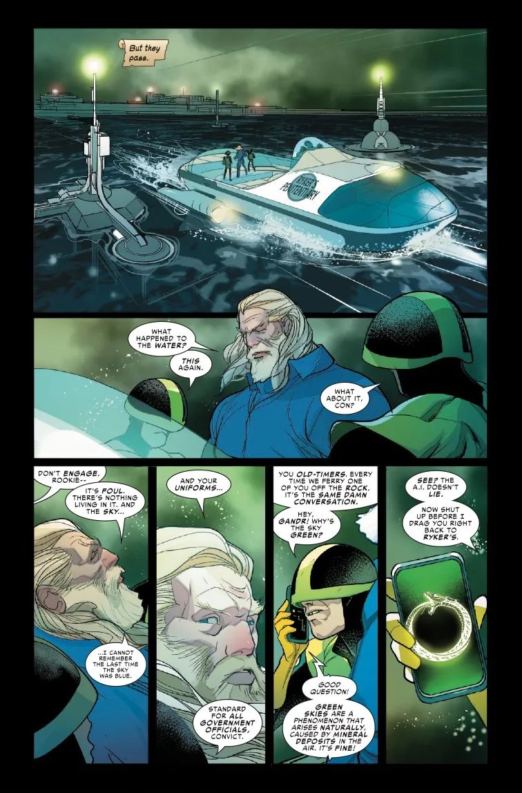Sigurd Jarlsson is brought aboard a boat in Thor #800 comic cover