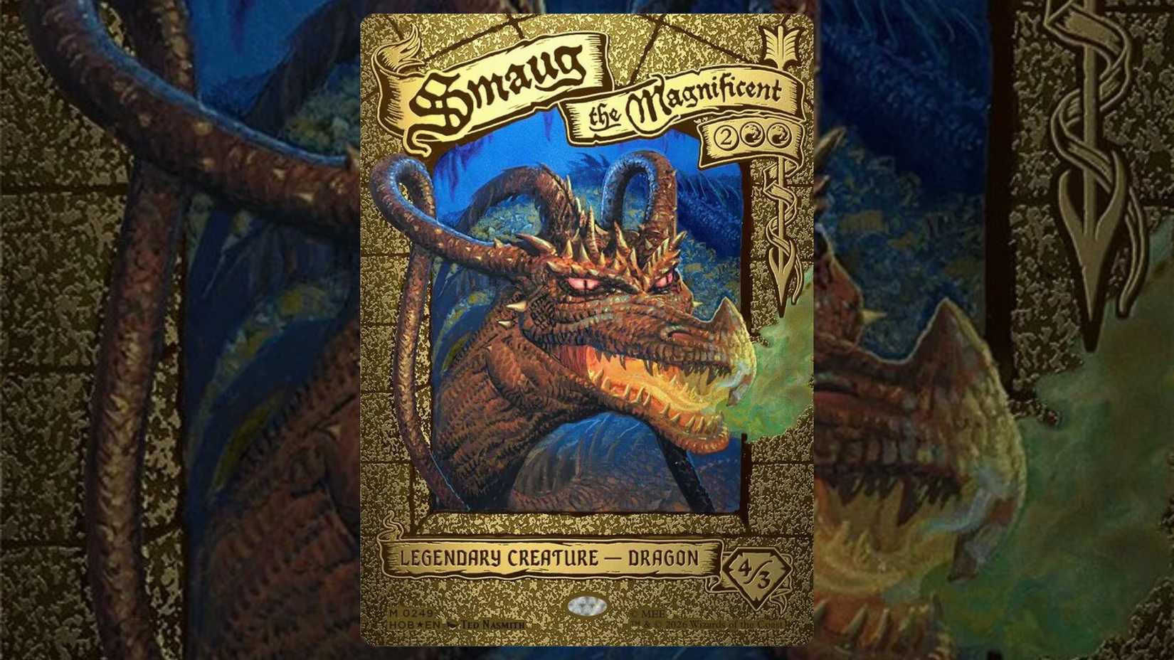 Smaug the Magnificent card 249 MtG from Hobbit