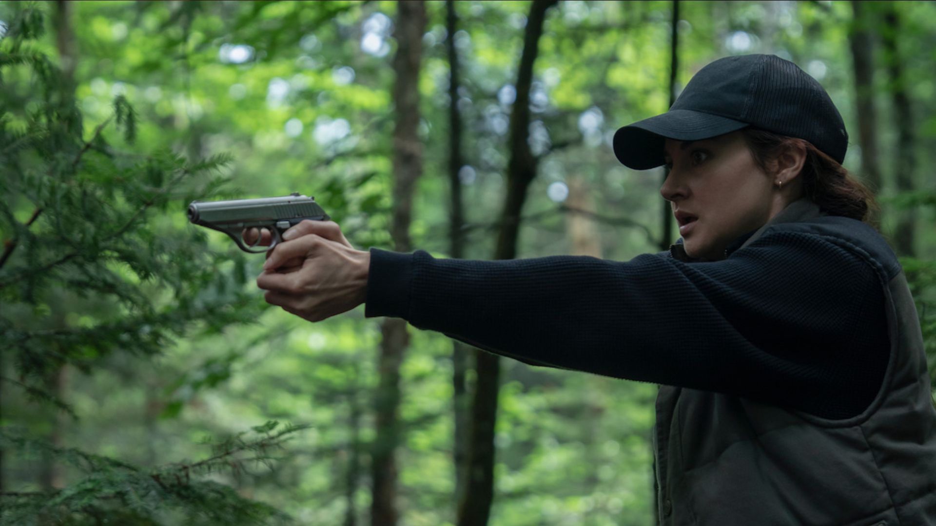 Someone holding a gun in Unabomber