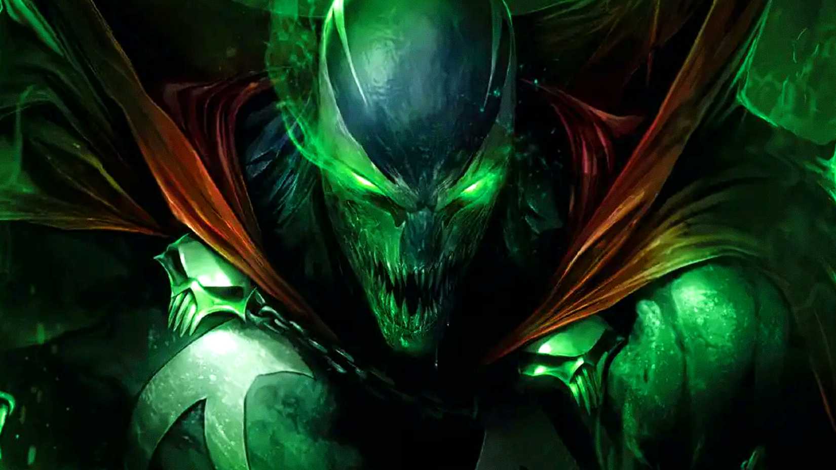 Spawn's eyes glow green in Image Comics art