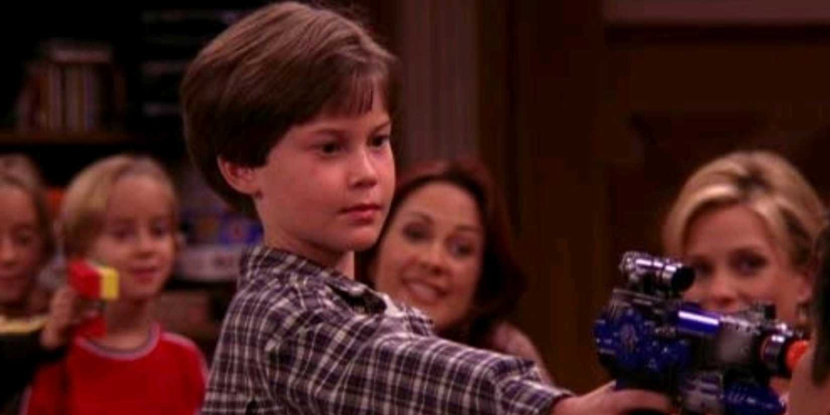 Spencer with a toy gun in Everybody Loves Raymond