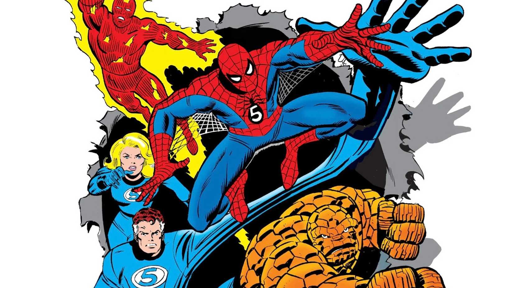 spider-man as member of the fantastic five