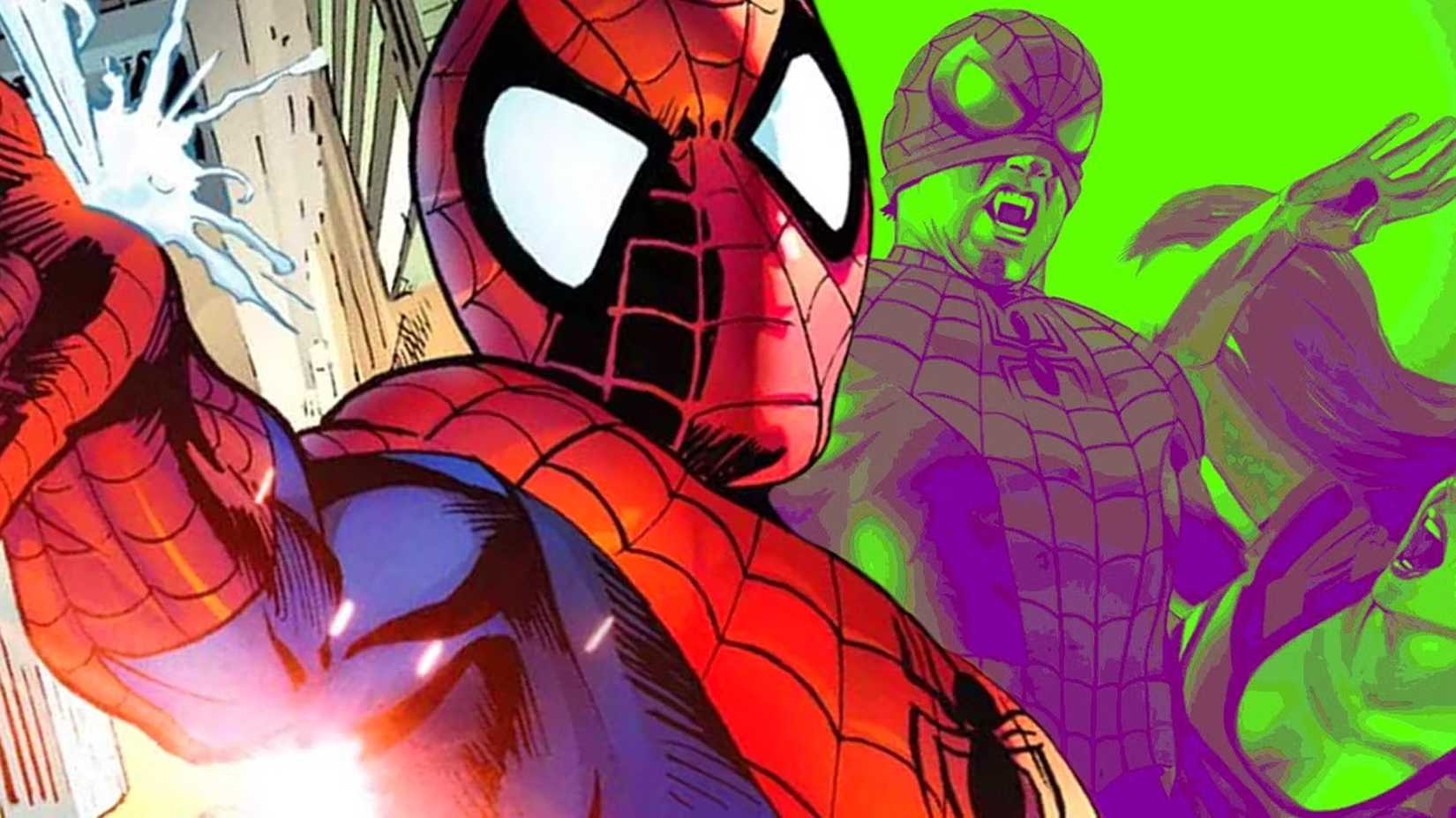Spider-Man resisting vampire blood