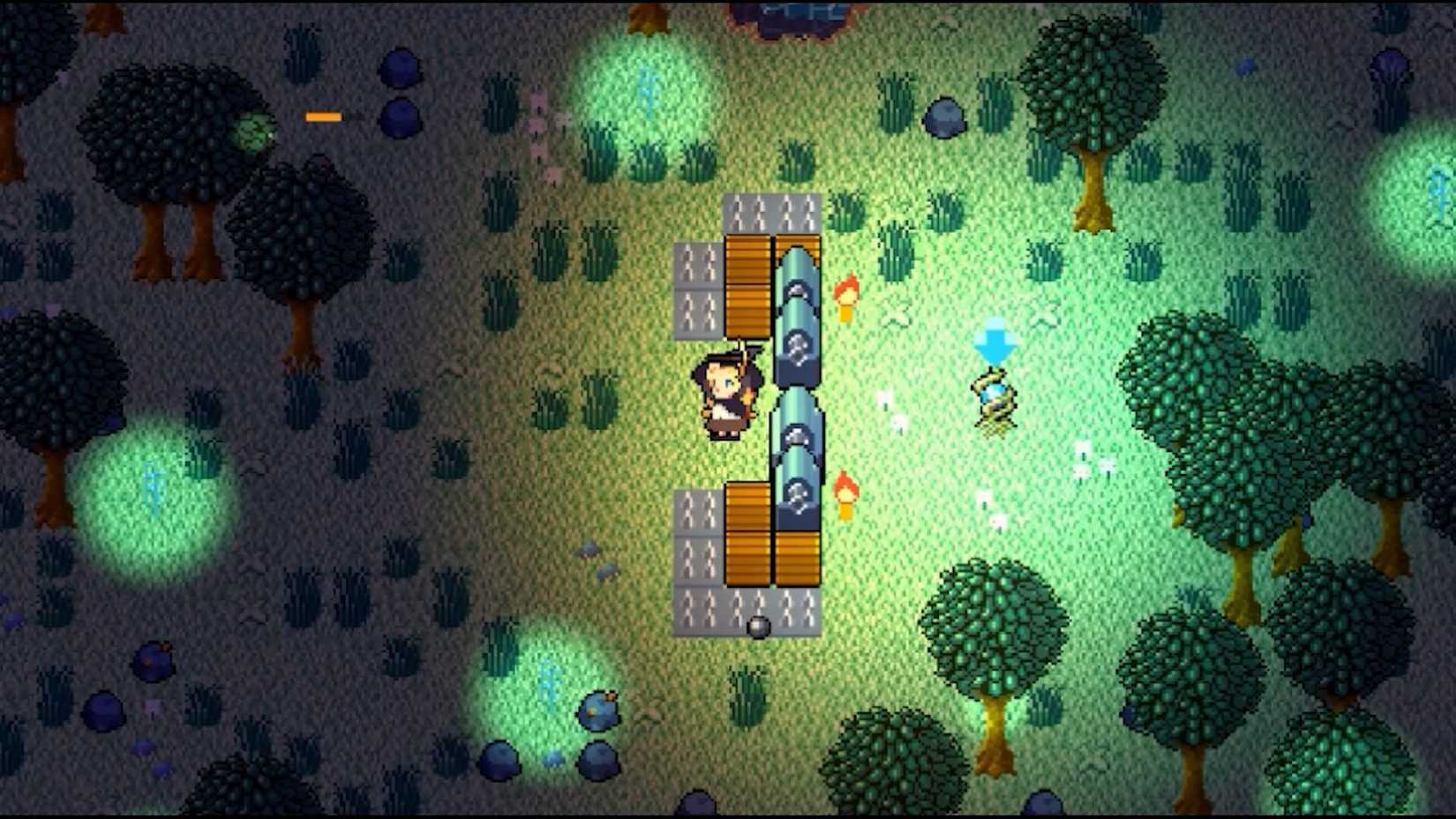 Image shows gameplay from Zombie Craft