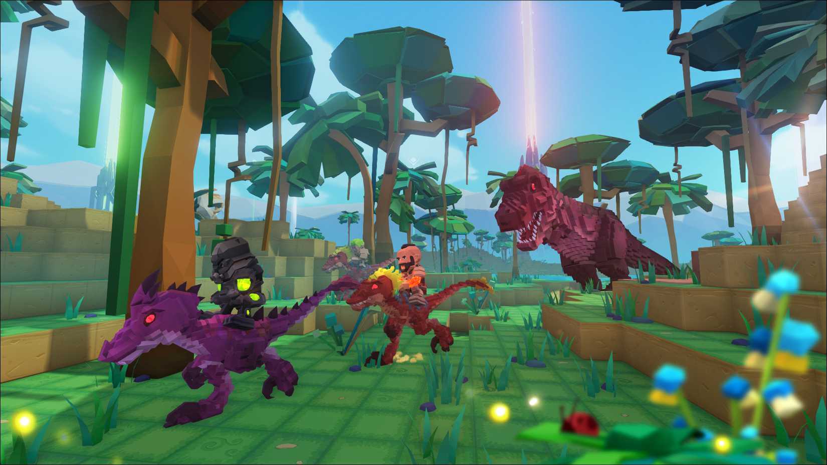 Image shows gameplay from PixARK